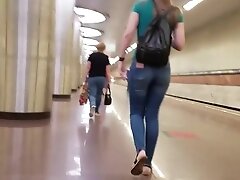 Beautiful russian ass in metro
