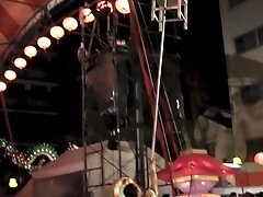 GORGEOUS CHINESE GIRL PERFORMING DEFYING STUNT