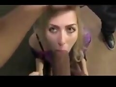 Czech snowflake sucks two black bulls