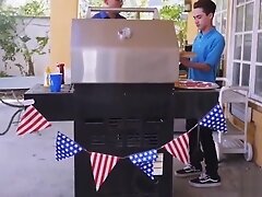 Hairy cock Asian ladyboy Nut fucked bareback anal after cock sucking