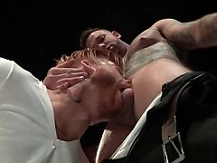 Muscle bear anal sex and facial cum