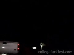 College teen 18+ fucking dick in reverse