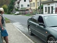He brings old woman home and fucks