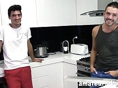 AmateursDoIt - Cute guy fucks stud with monster cock then blows his load